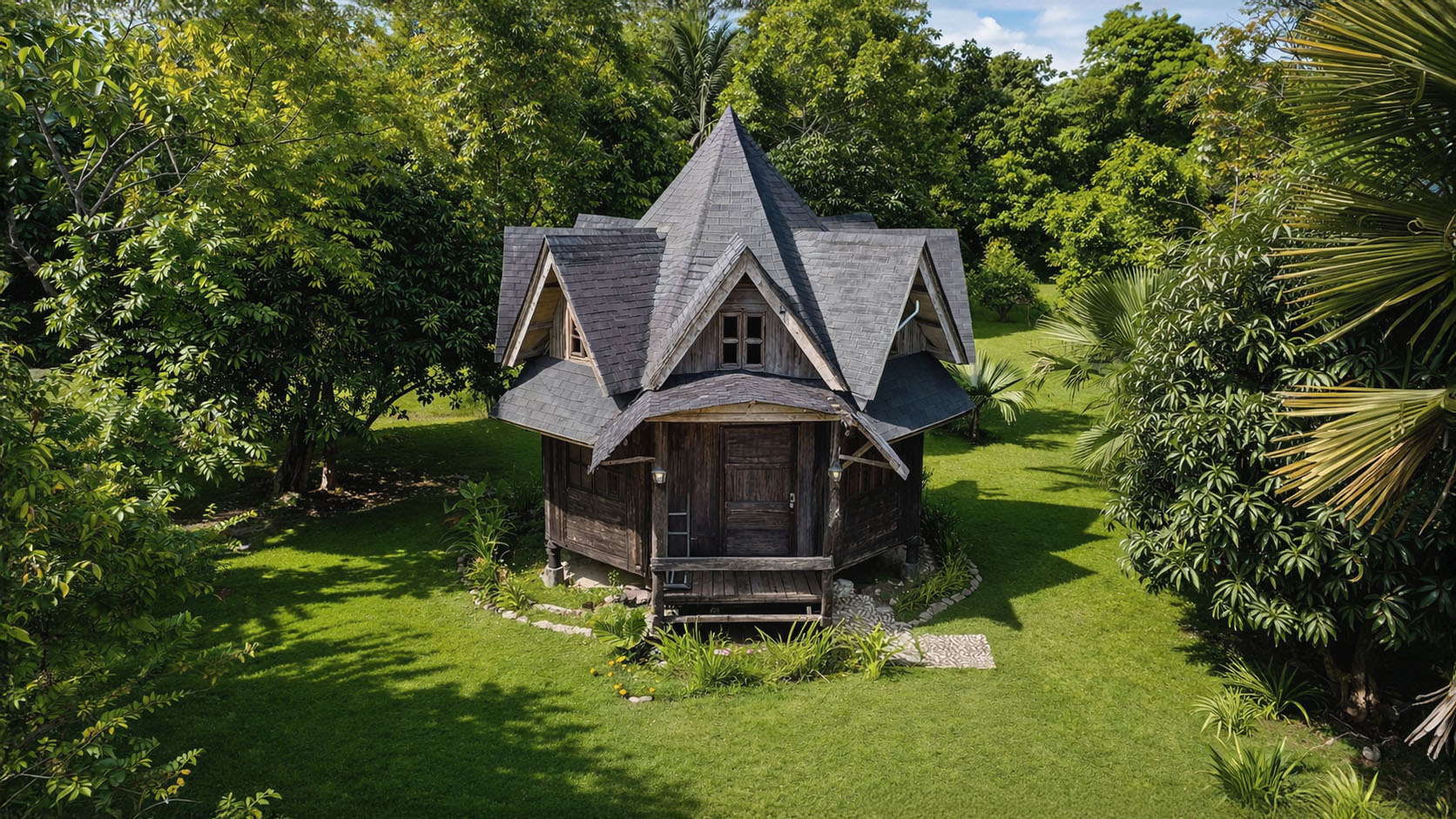 Aerial view of El Paradisio property