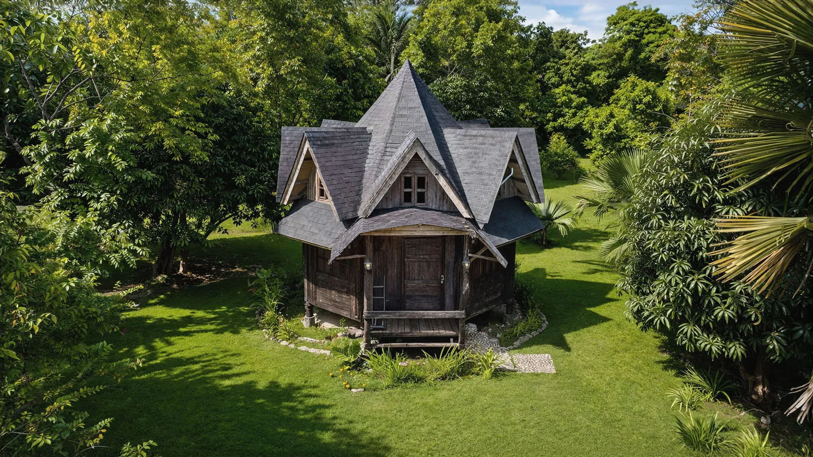 Aerial view of El Paradisio property